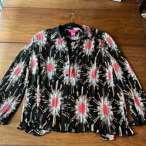 Catherine Malandrino Crinkle Blouse